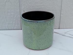 Soporte para utensilios de gres de alta resistencia con acabado de esmalte dividido, cuerpo denso, resistente a desportilladuras, boca ancha, contenedor de almacenamiento para encimera de cocina - Product Image 3