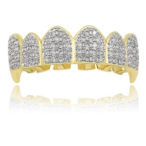 Suministro Directo de Fábrica: Grillz de Diamantes Iced Out de Moda para Amantes del Hip Hop y Estilo de Joyería de Lujo Disponible para la Venta - Product Image 1