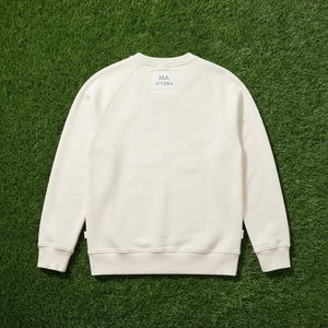<b>Mens</b> Cream Crewneck Sweatshirt Raglan <b>Sleeve</b> Plain Casual Streetwear Pullover <b>Long</b> <b>Sleeve</b> <b>Top</b> - Product Image 6