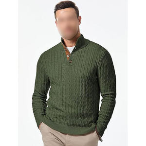 Mens Cashmere Blend Sweater Luxury Crew Neck Full Sleeve Winter Knit Sweater Warm Soft Breathable Anti Pilling Sweater Custom - Product Image 5