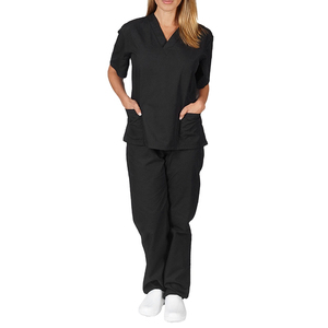 Hot Sale High Quality Unisex Medical <b>Scrubs</b> Sets Cotton Polyester Twill Fabric Breathable Soft Hospital Use Uniform - Product Image 4