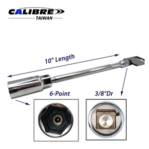 TAIWAN CALIBRE 3/8" Dr x 6 Point x 10" Extra Length Magnetic Swivel Spark <b>Plug</b> <b>Socket</b>, spark <b>plug</b> <b>extension</b> - Product Image 4