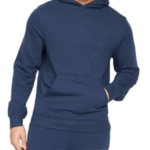 Conjunto Deportivo de Sudadera con Capucha y Pantalones Jogger para Hombre, Color Azul Marino, de Algodón y Felpa, con Bolsillo Tipo Canguro, Puños Acanalados, Cintura Elástica, Corte Ajustado, para Viaje - Product Image 5