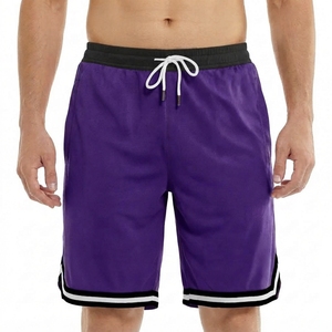 Custom Logo Men's Mid Waist Breathable Eco Friendly Quick Drying Inseam Drawstring Basketball Gym <b>Mesh</b> Shorts - Product Image 1