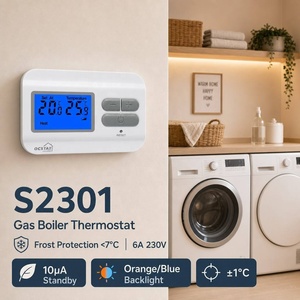 <span class=keywords><strong>Thermostat</strong></span> de <span class=keywords><strong>chaudière</strong></span> à gaz ultra basse consommation 10uA en veille, 2xAAA Lithium 6A 230V SWING, protection antigel pour <span class=keywords><strong>chaudière</strong></span> <span class=keywords><strong>d</strong></span>'appartement - Product Image 1