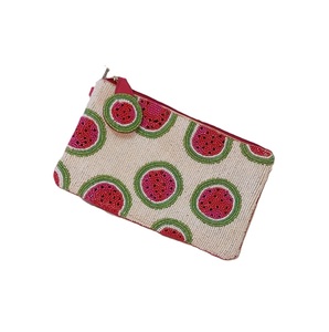 Monedero de cuentas de semillas de moda para llevar lo esencial a diario, monedero de cuentas de semillas hecho a mano por diseñador con estilo de patrón personalizado - Product Image 6