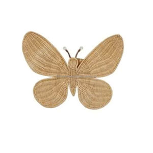 Decoración de pared de ratán hecha a mano ecológica ligera duradera arte decorativo OEM personalizable Vietnam cumpleaños bohemio lavable - Product Image 2