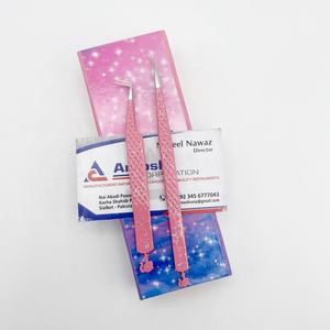 ที่หนีบขนตาตุ๊กตาทำจากสแตนเลสที่สวยงามแวววาวสีชมพูสีขาว90 45องศาเป็นมิตรต่อสิ่งแวดล้อม - Product Image 6