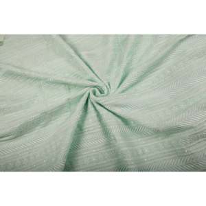 Tissu en Georgette Brodé au Mètre Vert Clair Motif Géométrique à Paillettes 44 Pouces de Large TFAB GEO EMB01 196 - Product Image 4