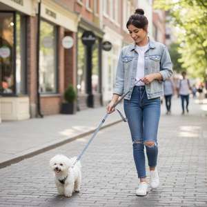 Laisse Réfléchissante pour Chien Yommy 120CM Double Sécurité 6 Couleurs 4 Tailles Laisse pour Animaux de Compagnie de Qualité avec Style - Product Image 2