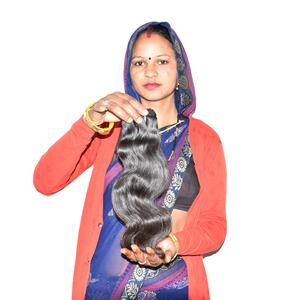 Extensions de cheveux humains en vrac, prix de gros, double trame, cuticules alignées, cheveux vierges péruviens Remy, vague corporelle indienne - Product Image 1