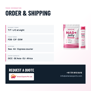 NAD+ เจลลี่สติ๊กสำหรับผู้หญิง 15 กรัม |   30 แท่ง/แพ็ค |   อาหารเสริมต้านอนุมูลอิสระ |   ธรรมชาติ |   OEM แบรนด์ส่วนตัว - Product Image 5