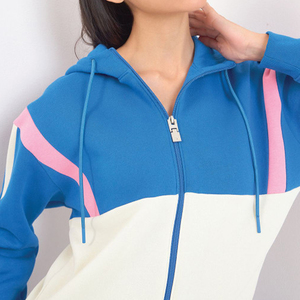 Conjunto Deportivo Personalizado de Dos Piezas para Mujer, Sudadera con Capucha Lisa y Pantalones Deportivos, Chándal de Gimnasio con Cremallera Completa y Dos Colores - Product Image 3