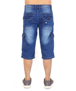 กางเกงยีนส์ขาสั้นผู้ชายรุ่นฮิตปี 2026 คุณภาพสูง ผ้าฝ้าย 100% ผ้าแคนวาสเนื้อแน่น เอวยางยืด ราคาถูก - Product Image 5