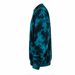 Sudadera Tonal Tie Dye de Algodón Mezclado con Cuello Redondo, Estilo Lounge, Proveedor OEM ODM al por Mayor, Ropa de Moda Cómoda para Streetwear - Product Image 3