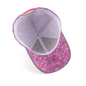 Nueva Gorra de Béisbol Unisex de 6 Paneles, con Visera Curva, Color Rosa, Impermeable, Transpirable, Ajustable, para Invierno - Product Image 6
