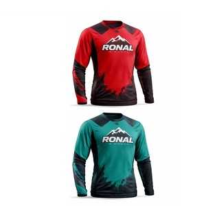 Jersey de Ciclismo de Montaña Personalizado con Logotipo Gratuito, Jersey de Manga Corta para Bicicleta de Montaña, Transpirable, Impermeable, Resistente al Viento, Jersey Técnico Estampado - Product Image 4