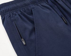 <b>Men</b> Performance Training <b>Shorts</b> with Secure Zipper Pocket, Lightweight <b>Quick</b>-<b>Dry</b> Stretch Fabric, Elastic Drawstring Waistband - Product Image 4