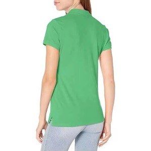 Hauts de tennis respirants personnalisés pour femmes, polos vierges en gros pour femmes, t-shirts de golf à manches courtes à col pour femmes OEM en vrac - Product Image 6