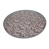 Grande demande Décoration murale Terrazzo Plaque décorative murale en métal vert foncé Design moderne Fait à la main en vrac