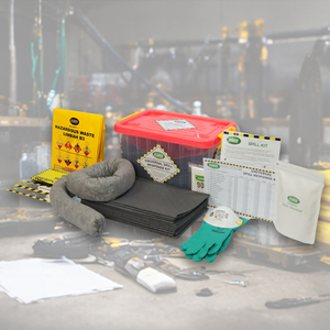 Portable 15L Eco-Friendly Spill Kit with Clear Box for Oil Fuel & Chemical Absorption 100% Polypropylene Material - Product Image 1