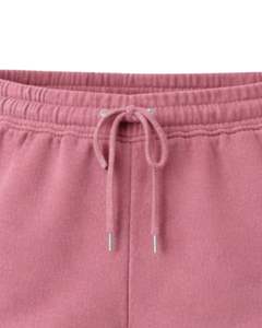 ผู้ผลิตกางเกงขาสั้นผ้าฝ้ายสีชมพูอมเทาสำหรับผู้หญิง เอวยางยืด สวมใส่สบายๆ ในฤดูร้อน ชุดลำลอง ผู้ผลิตตามสั่ง คุณภาพพรีเมียม - Product Image 5