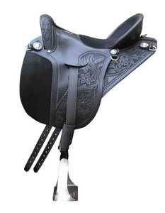 Selle de cheval western en cuir artisanal de qualité supérieure – Selle de cowboy personnalisée |   Selle d'équitation - Product Image 2