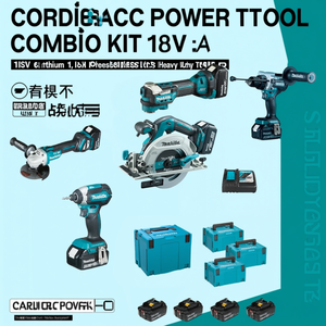 Kit Combinado de Herramientas Eléctricas Inalámbricas de 18V 5Ah con Batería de Iones de Litio, Juego de 6 Herramientas de Alta Resistencia sin Escobillas con Estuche Rígido de Aleación de Aluminio - Product Image 2