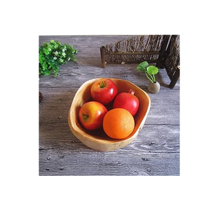 Tazón de Madera con Diseño Único de Tapa y Base Redondas, Apto para Alimentos, Perfecto para Servir Frutas y Aperitivos en Fiestas, Elegante - Product Image 1