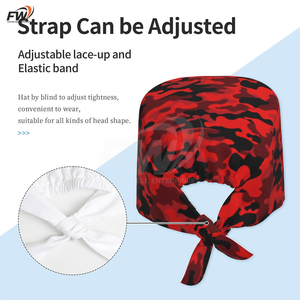 New <b>Nurse</b> Scrub Cap Medical Cotton Hospital Hats Cartoon Printing Operating Room Nursing Scrub Caps Clinic Surgical Hats - Product Image 4