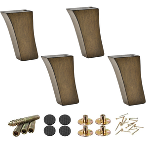 Elegant Curved Solid Wood Furniture <b>Legs</b> <b>Sofa</b> Cabinet Feet Replacement Smooth Design Durable Hardwood - Product Image 5