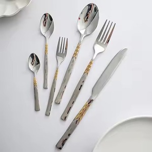 Premium Kitchen Dining Stainless Steel Cutlery Set Stylish Restaurant <b>Flatware</b> - Product Image 1