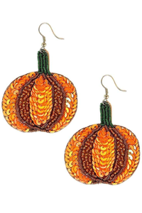 Pendientes de Aro Hechos a Mano con Cuentas, Diseño Lindo con Cuentas de Semillas, con Copo de Nieve, Árbol, Papá Noel, Regalos para Fiestas, Unisex - Product Image 4