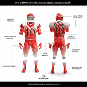 Uniforme de football américain de qualité supérieure, entraînement professionnel, haute résistance aux impacts, manches courtes, rembourrage confortable, design personnalisé - Product Image 2