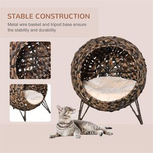 Brown Cat Bed/House for Pets - Product Image 1