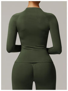 Vente directe usine : Ensemble de yoga pour femme, tenue de fitness, ensemble de yoga taille haute pour femme, créez votre propre ensemble de yoga pour femme - Product Image 4