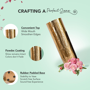 Premium Wholesale Modern Design Flower <b>Vase</b> Unique Brass <b>Vase</b> Home Office Wedding Decoration Metal <b>Vases</b> <b>Set</b> of 2 - Product Image 2