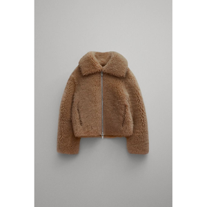 Veste polaire multicolore unisexe à fermeture éclair courte, décontractée, pour l'hiver, épaisse, couleur unie, col rabattu, manches classiques - Product Image 4