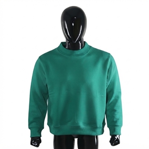 Sweat-shirt décontracté pour femme, col roulé blanc, en polyester/coton, tricoté, doublé, coupe classique, couleur unie, séchage rapide, respirant, automne - Product Image 3