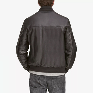 Full Length Sleeves High Quality Wholesale Professional 2026 Leather jacket for <b>men</b> - Product Image 3