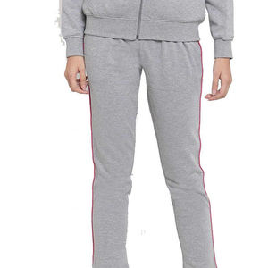 Ensembles personnalisés en tricot gaufré pour femmes, veste à capuche thermique zippée et pantalon évasé, ensemble de survêtement pour femmes en 2 pièces - Product Image 6
