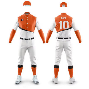 Uniforme de Béisbol Transpirable de Buena Calidad y Nuevo Diseño, Uniforme de Equipo de Alta Calidad, Precio Económico al por Mayor, Uniforme de Béisbol de Poliéster - Product Image 1