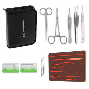 Kit de Entrenamiento de Sutura Quirúrgica, Instrumentos de Acero Inoxidable, Suturas de Nailon, Almohadilla de Práctica para Estudiantes de Medicina - Product Image 6