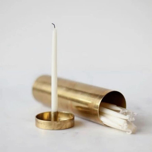 Kit de porte-bougies vintage en étain galvanisé pour bougies chauffe-plat - Product Image 4