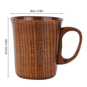 Chope à bière en bois, design nordique, avec poignée, écologique, réutilisable, pour usage domestique, accessoires de bar, chope à poignée en bois - Product Image 5