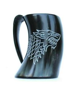 Tasse à boire traditionnelle en corne de buffle naturelle, faite à la main, écologique, personnalisable, taille moyenne, en gros - Product Image 3