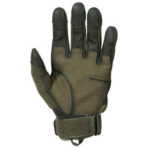 Full Finger Leather Alpha Racing <b>Gloves</b> Hook Loop Closure Touchscreen Non-Slip Wear Resistant Outdoor Activities for - Product Image 2