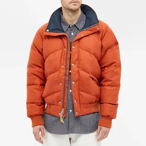 Benutzer definierte OEM Logo Puffer Jacken Herren geste ppte gepolsterte Kinder Kapuze übergroße Männer Winter warme Puffer Bubble Jacke Mantel Großhandel