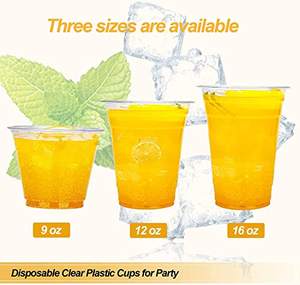 Vasos Desechables Transparentes Compostables de 24oz PET/PLA, Resistentes a Fugas, Libres de BPA, Biodegradables, Ecológicos, Modernos, Paquete de 50, Reciclables - Product Image 4