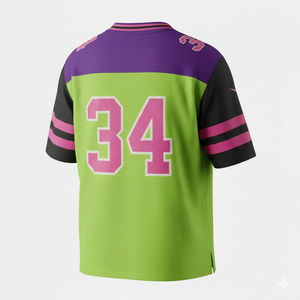 Maillots de football pour hommes adultes Chicago en Spandex/Coton/Fibre de bambou, impression par sublimation, respirant, tissu 350g, manches courtes - Product Image 4